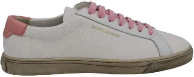 Yves Saint Laurent Vintage Pre-owned Cotton sneakers White Dames