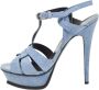 Yves Saint Laurent Vintage Pre-owned Denim sandals Blue Dames - Thumbnail 1