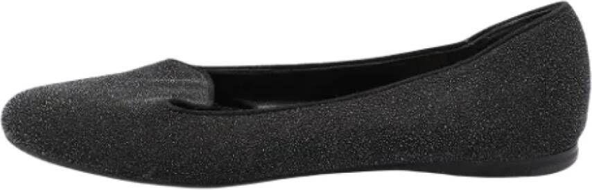Yves Saint Laurent Vintage Pre-owned Fabric flats Black Dames