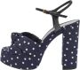 Yves Saint Laurent Vintage Pre-owned Fabric sandals Blue Dames - Thumbnail 1