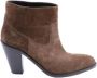 Yves Saint Laurent Vintage Pre-owned Leather boots Brown Dames - Thumbnail 1