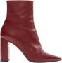 Yves Saint Laurent Vintage Pre-owned Leather boots Red Dames - Thumbnail 1