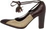 Yves Saint Laurent Vintage Pre-owned Leather heels Brown Dames - Thumbnail 1