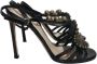 Yves Saint Laurent Vintage Pre-owned Leather sandals Black Dames - Thumbnail 1