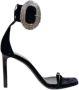 Yves Saint Laurent Vintage Pre-owned Leather sandals Black Dames - Thumbnail 1