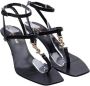 Yves Saint Laurent Vintage Pre-owned Leather sandals Black Dames - Thumbnail 1