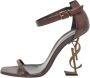 Yves Saint Laurent Vintage Pre-owned Leather sandals Brown Dames - Thumbnail 1