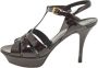 Yves Saint Laurent Vintage Pre-owned Leather sandals Brown Dames - Thumbnail 1