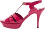 Yves Saint Laurent Vintage Pre-owned Leather sandals Pink Dames - Thumbnail 1