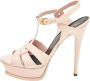 Yves Saint Laurent Vintage Pre-owned Leather sandals Pink Dames - Thumbnail 1