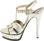 Yves Saint Laurent Vintage Pre-owned Leather sandals Yellow Dames - Thumbnail 1