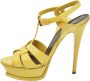 Yves Saint Laurent Vintage Pre-owned Leather sandals Yellow Dames - Thumbnail 1