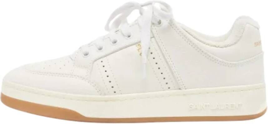 Yves Saint Laurent Vintage Pre-owned Leather sneakers White Dames