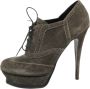 Yves Saint Laurent Vintage Pre-owned Suede boots Gray Dames - Thumbnail 1