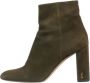 Yves Saint Laurent Vintage Pre-owned Suede boots Green Dames - Thumbnail 1