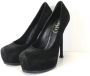 Yves Saint Laurent Vintage Pre-owned Suede heels Black Dames - Thumbnail 1
