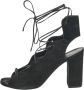 Yves Saint Laurent Vintage Pre-owned Suede sandals Black Dames - Thumbnail 1