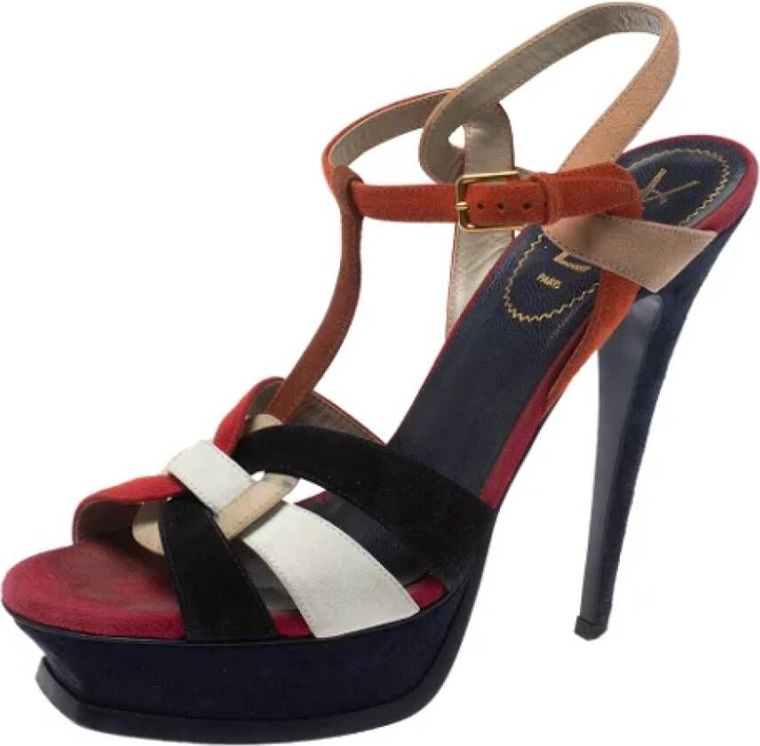 Yves Saint Laurent Vintage Pre-owned Suede sandals Multicolor Dames