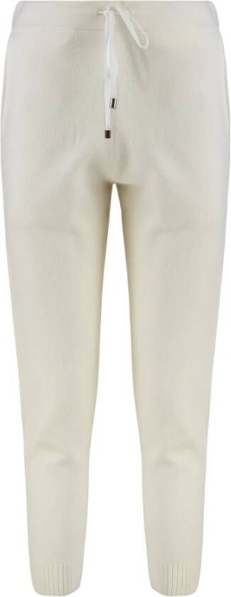 Yves Salomon Comfortabele Gebreide Track-Pants met Geribbelde Boorden