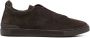 Z Zegna Bruine Leren Sneakers met XXX Logo Brown Heren - Thumbnail 1