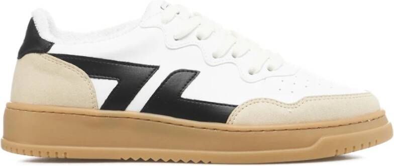 Z Zegna Casual Sneakers met Contrasterende Hiel Detail White