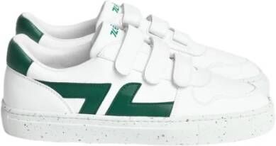 Z Zegna Duurzame Groene Klittenbandsneakers White Dames