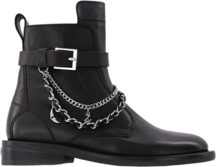 Zadig & Voltaire Boots & laarzen Laureen High Silk Lambskin in zwart