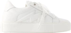 Zadig & Voltaire Sneakers La Flash Chunky Smooth Calfskin in wit