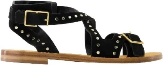 Zadig & Voltaire Leather sandals Black Dames