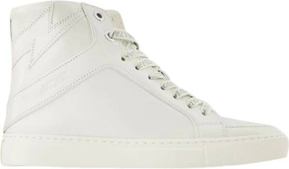 Zadig & Voltaire Sneakers High Flash Vintage Pate in crème