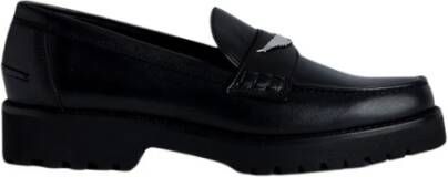 Zadig & Voltaire Loafers Joeacassin Semy-Shiny Calfskin in zwart