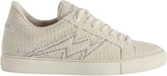 Zadig & Voltaire Stijlvolle Sneakers voor Mannen en Vrouwen Beige Dames