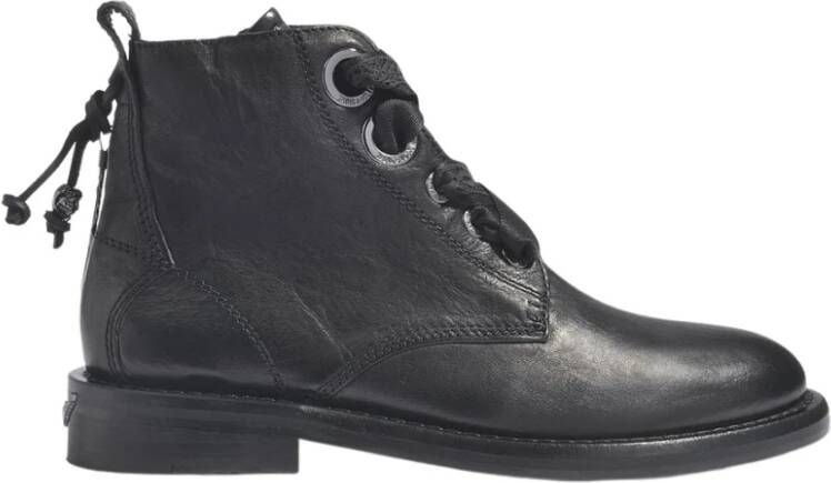 Zadig & Voltaire Laureen Roma Ankle Boots in Black Leather Zwart Dames