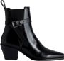 Zadig & Voltaire Vintage leren enkellaarzen met C-gesp Black Dames - Thumbnail 1