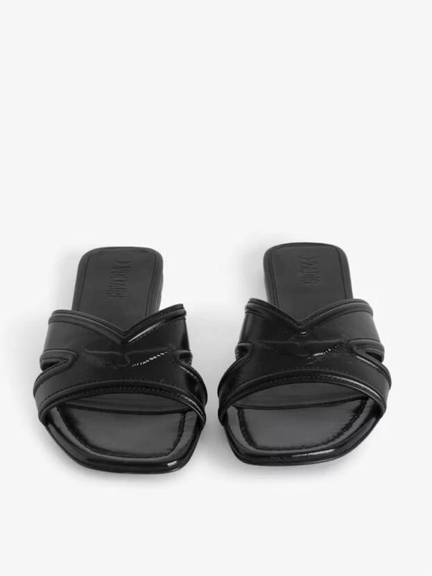Zadig & Voltaire Slippers & Mules Azora Mule Vintage Patent in zwart - Foto 5