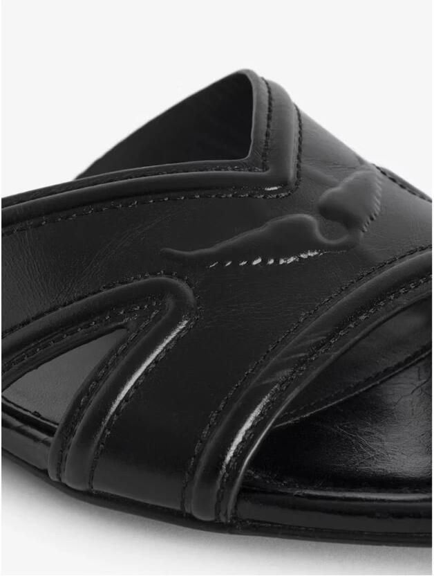 Zadig & Voltaire Slippers & Mules Azora Mule Vintage Patent in zwart - Foto 2
