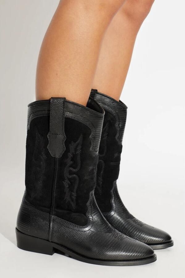 Zadig & Voltaire Tex Western Wild Enkellaarsjes - Foto 3