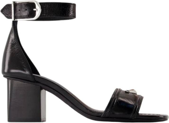 Zadig & Voltaire Zwarte Leren Caprese Wings Sandalen