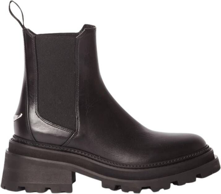 Zadig & Voltaire Boots & laarzen Rave Semy Shiny Calfskin in zwart