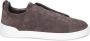 Zegna Beige Suède Instap Sneakers - Thumbnail 3