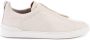 Ermenegildo Zegna Ivory Lage Top Triple Stitch™ Leren Sneakers Beige Heren - Thumbnail 1