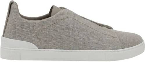 Ermenegildo Zegna Grijze Sneakers voor Mannen Aw24 Gray Heren