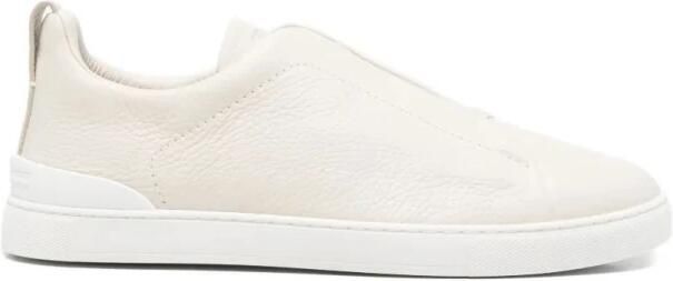 Zegna Triple Stitch leren sneakers