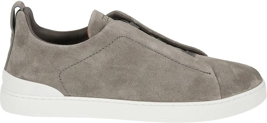Zegna Triple Stitch Low Top Sneakers