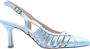 Zinda Aharna Peep Toe Hak Pumps Blue Dames - Thumbnail 2