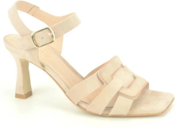 Zinda Verhoog je stijl met Beige + Gar. Sand. hoge hak sandalen Beige Dames