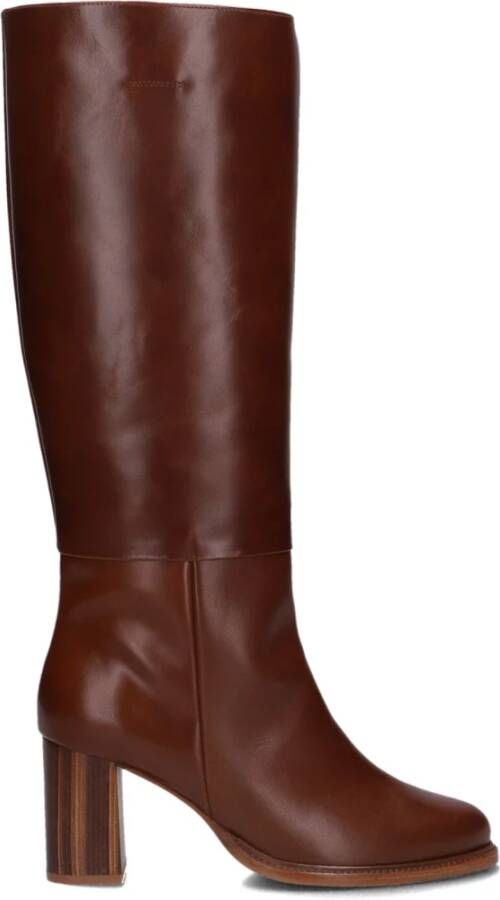 ZINDA Hoge Laarzen Dames 3324 Maat: 40 Materiaal: Leer Kleur: Bruin