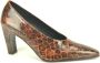 Zinda Bruine Croco Pump - Thumbnail 1