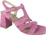 Zinda Stijlvolle Hoge Hak Sandalen Pink Dames - Thumbnail 1