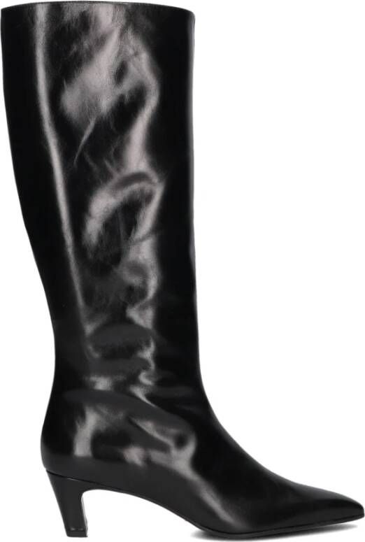 ZINDA Hoge Laarzen Dames 3226 Maat: 39 Materiaal: Leer Kleur: Zwart
